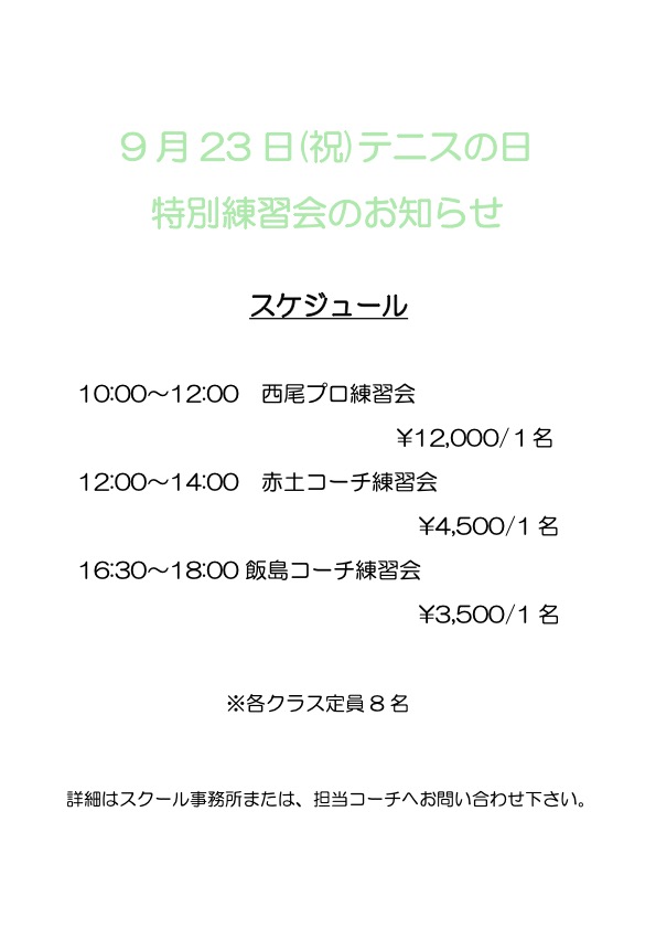 2025テニスの日練習会